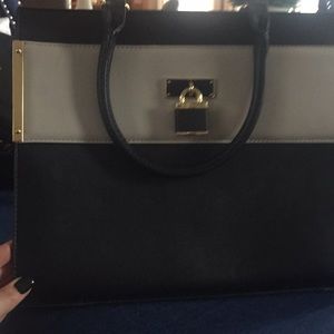 Black, cream and gold Aldo bag